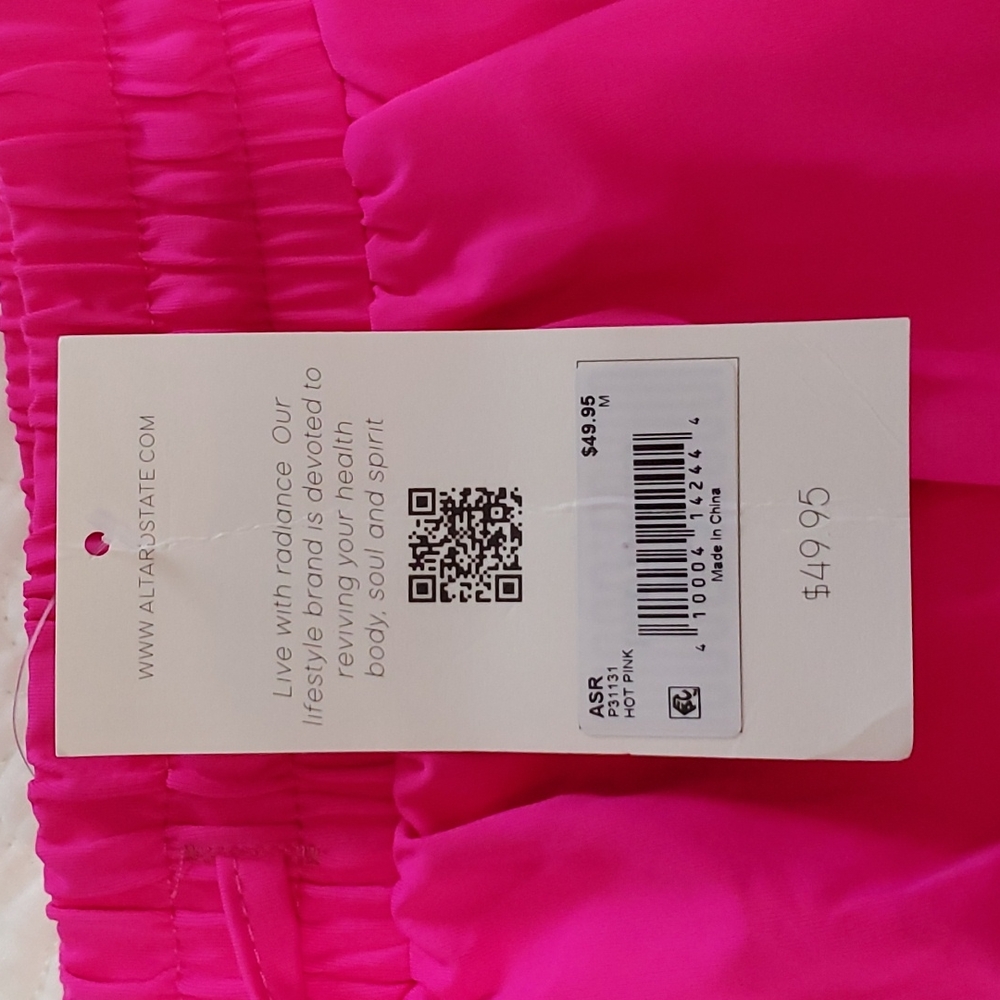 Altar'd State As Revival Athletic Shorts, Size M, Hot Pink - Picture 9 of 9